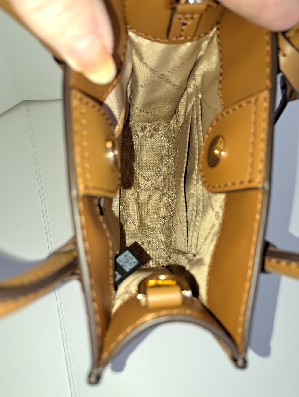 NWT Michael Kors Extra-Small Logo & Leather Crossbody Bag - Picture 8 of 9